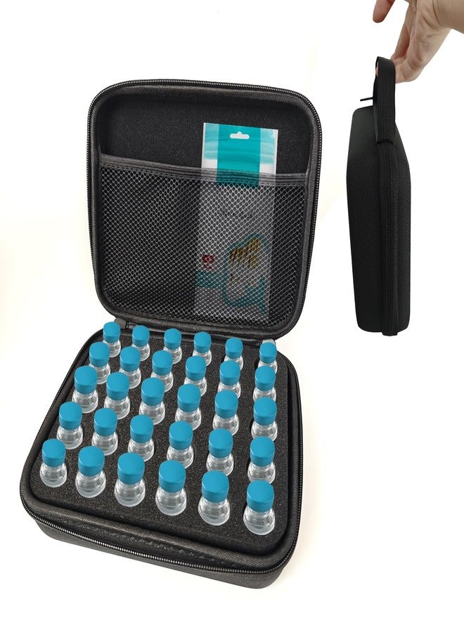 HEHIPLE 30 Slots Diabetic Insulin Peptide Fridge Carrying Case Vial Holder Storage Protector Bag Fits Standard 10ml Vials, Insulin Cooler Travel Kits Case Organizer Diabetes Protector(Black) - Image 1